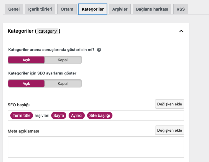 Yoast SEO arşivleri yazısı