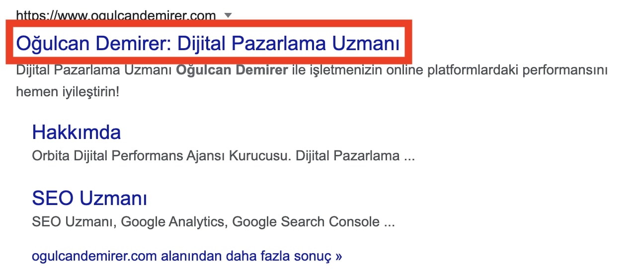 Başlık Etiketi Optimizasyonu